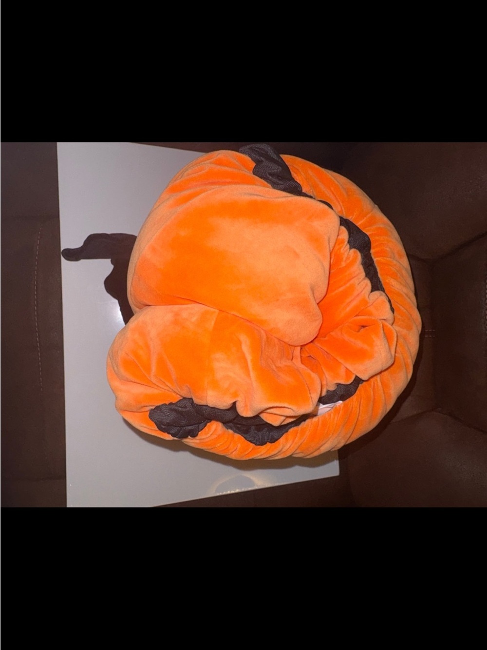Squishmallow costume Emily black bat in pumpkin jack-o-lantern halloween plush - Picture 4 of 9